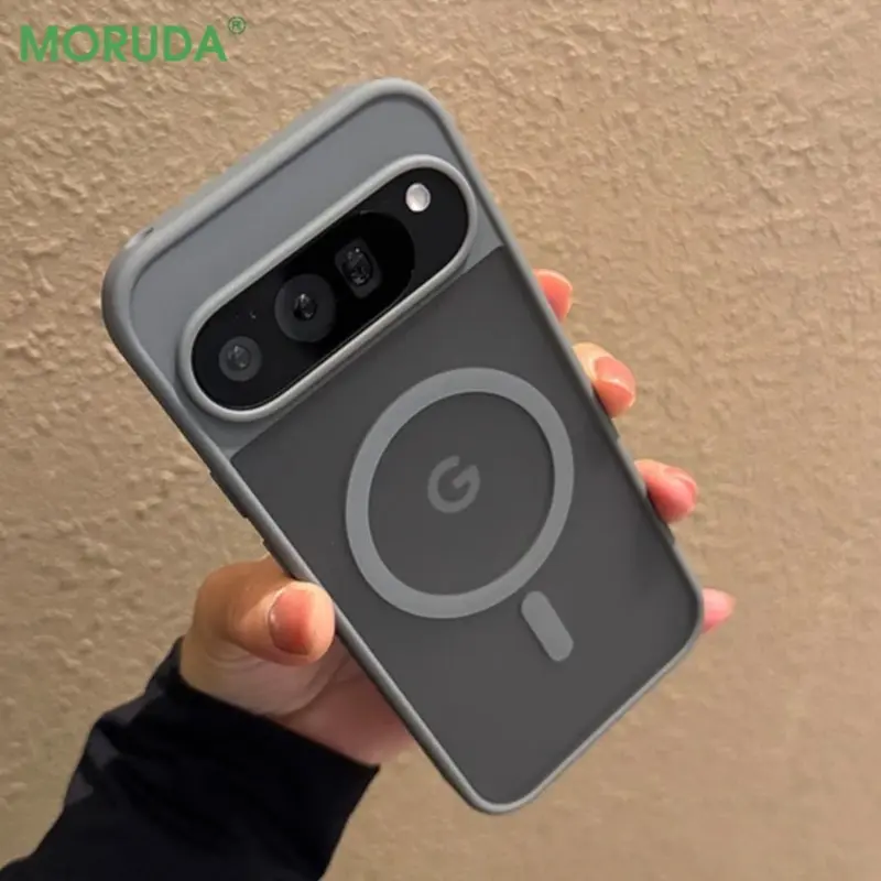 Select A Model For Purchase Magsafe Translucent Matte Protective Shockproof Magnetic Smartphone Case For Google Pixel 9 Pro XL 10 9A Wireless Charging Candy Color Slim Cover Casing Phone Protector Protective Cellphone Cover Magsafe Magnetic Shell
