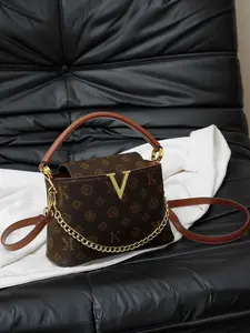 2026 New Women's Bag, Trendy Vintage Print Handbag, Classic Versatile Crossbody Shoulder Bag, Bucket Bag, Single Strap Backpack, Monogram Crossbody Bag