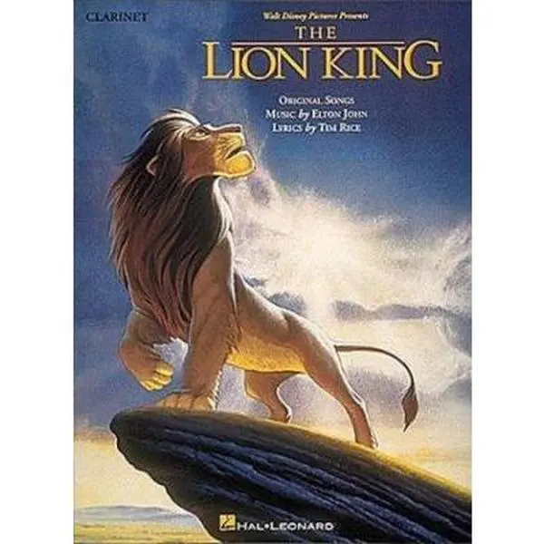 Used Literature Book - The Lion King Clarinet Arrangements by Hal Leonard (Paperback, English) - Features "Circle of Life", "Can You Feel the Love Tonight", "Be Prepared"