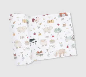 Angel Dear Swaddle Blanket Cute Farm Animals Uni