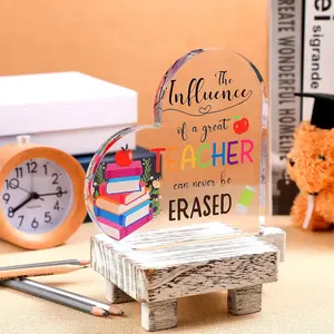 Teacher Appreciation Gift Acrylic Plaque, Inspirational Classroom Desk Decor Keepsake for WomenTeacher Appreciation Gift Acrylic Plaque, Inspirational Classroom Desk Decor Keepsake for Women