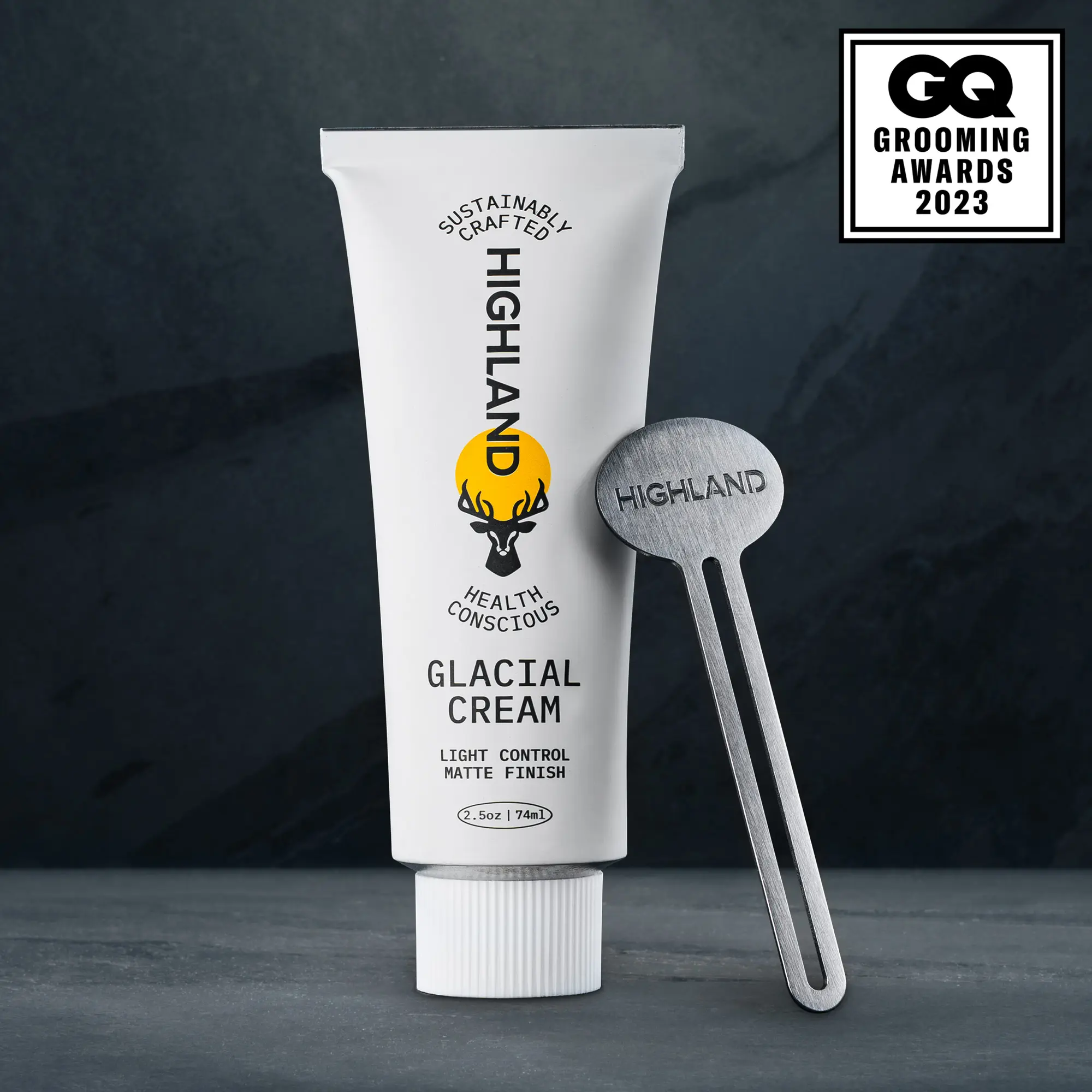 Glacial Hair Styling Cream - Natural, Low Hold, Matte Finish, Science-Backed | Deeply Smooths, De-Frizzes, Conditions, Texturizes & Defines Strands. Haircare Nourishing