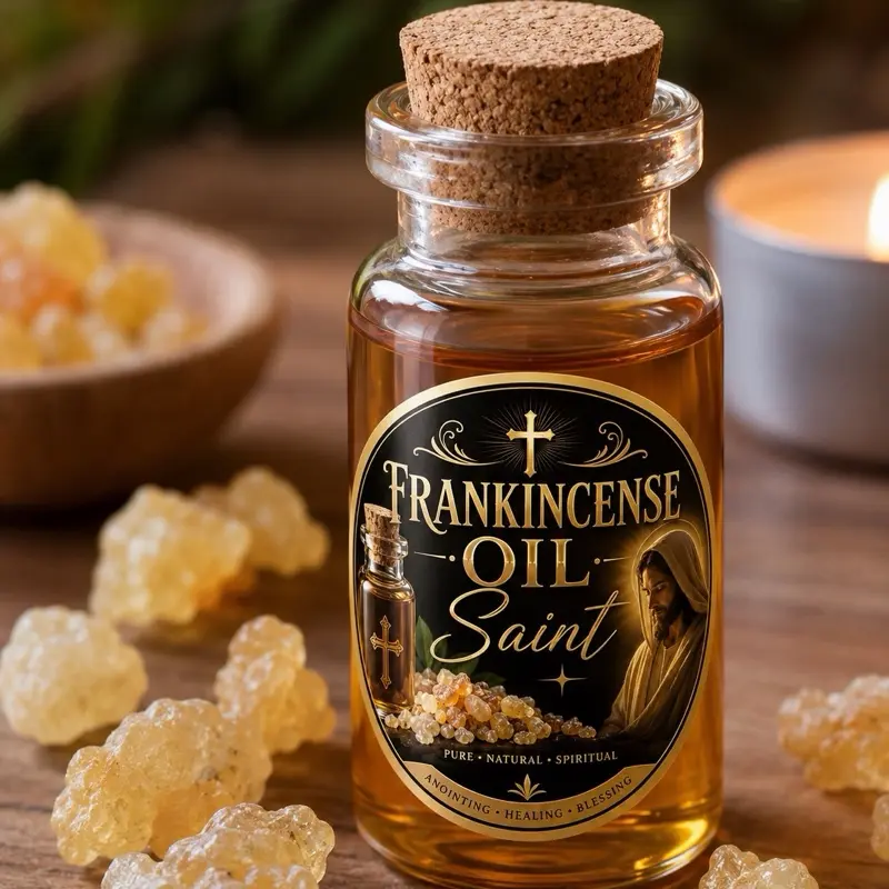 Frankincense Lwil Sainte Original Haiti Frankincense Holy Oil Aceite el Santísimo Frankincense Oil 10 ml