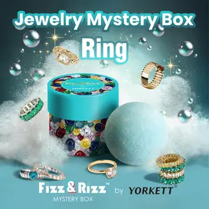 Fizz & Rizz Mystery Box of Ring - Fashion Jewelry Mystery Box - Secret Jewelry - Bubble Bomb - Surprise Gift - Fizz Bomb Reveal Dive Into Excitement, Unique