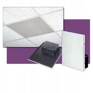 212 MAIN 2-Pack Recessed Lighting Ceiling Speakers, 2X2 Size, Built-in Volume Control, Audio Device with Paper Cone & Reliable Connection