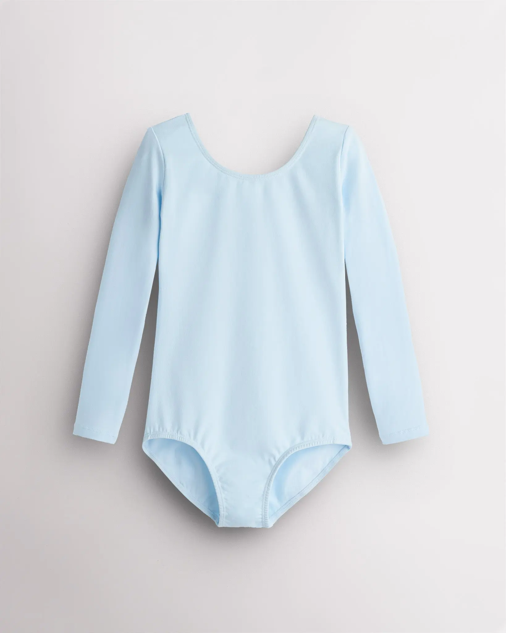 Girls' Long Sleeve Cotton Ballet Leotard, Dance Garment, Leotard Outfit for Dance Practice, Female, 4T