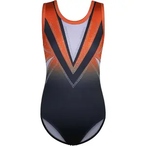 Gymnastics Leotard for Girls Kids Sparkle One Piece Practice Dance Outfit 5-16 Years