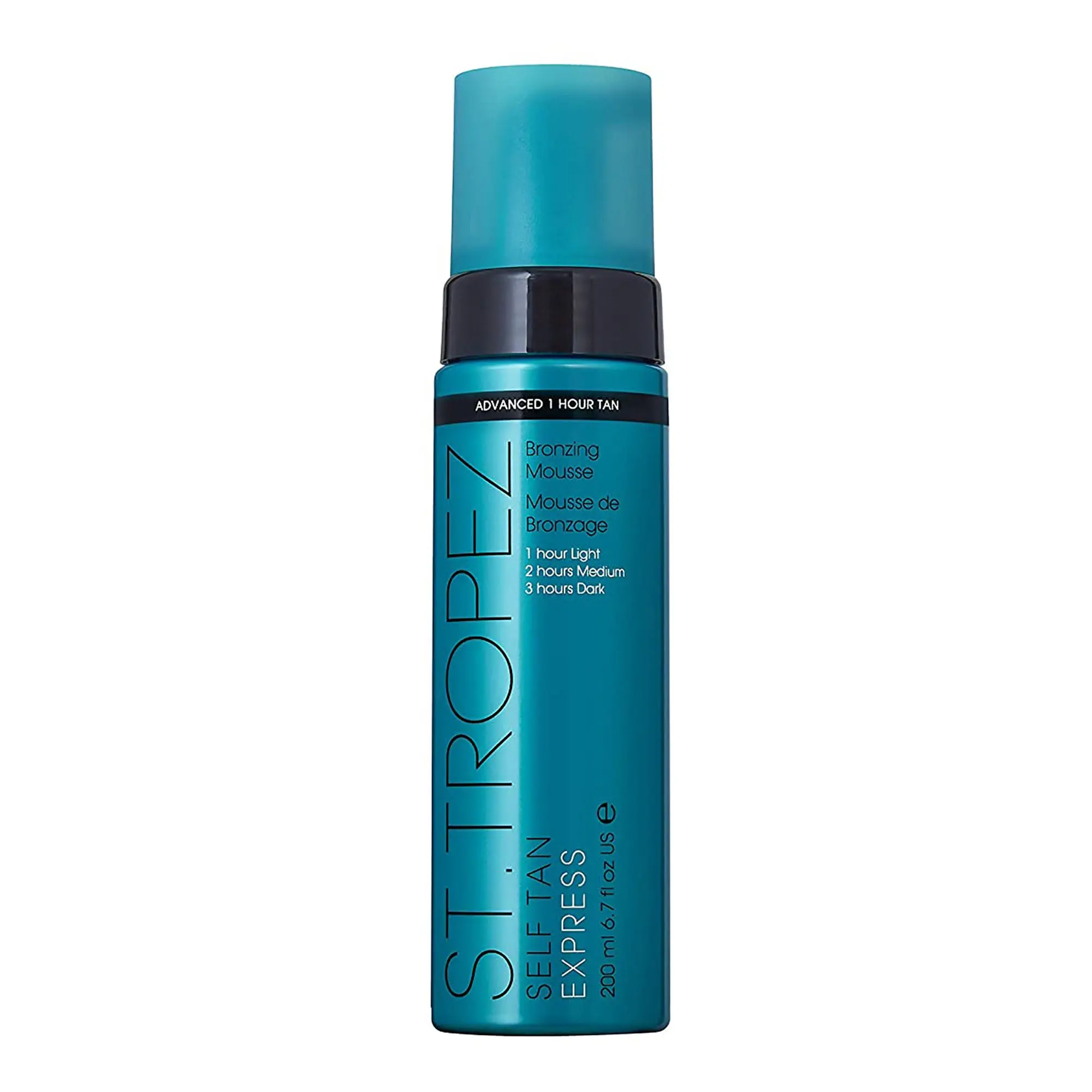 St. Tropez Self Tan Express Mousse - Fast-Acting Fake Tan for Body Care, 1-3 Hour Development, Streak-Free Flawless Finish, Lightweight Tinted Golden Formula, Vegan, Natural, Cruelty-Free