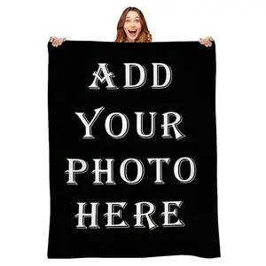 Custom Personalized Photo Flannel Throw Blanket,Valentines Day Decor Christmas Gift,Bed Sofa Indoor Outdoor Use,Theme Gift,Gift for Family Friends Parents Girlfriend Her,Birthday Gift,summervibes