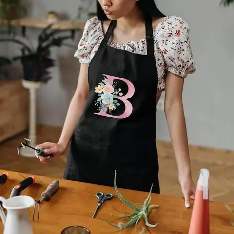 Women's Personalized Pockets Waist Apron - Cooking Essential Mothers Apron, Cute Kitchen Gear, Ideal Birthday Christmas Gift for Mom