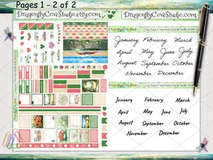 Hobonichi Techo Weekly Lazy Days & Watermelon Ways Planner Sticker Set