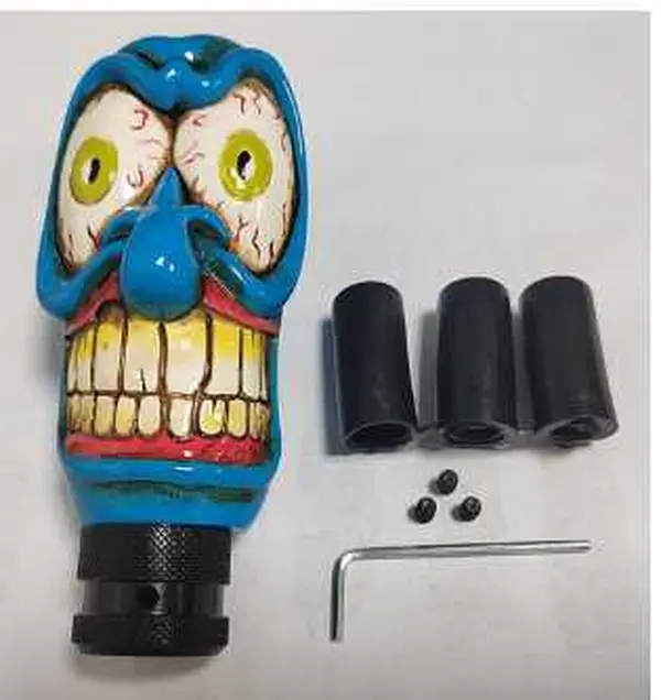 Custom Fit Skull Motif Car Shift Knob - Bold Look, Smooth Shifting, Comfortable Driving, Replacement Automotive Interior Accessory