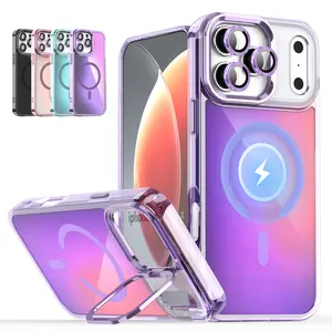 For iPhone 17 Pro Max/17 Air 16 15 Pro Max 14 13Pro/Plus Case Luxury Soft TPU Slim Translucent Matte Magnetic Wireless Charging Shockproof Cover