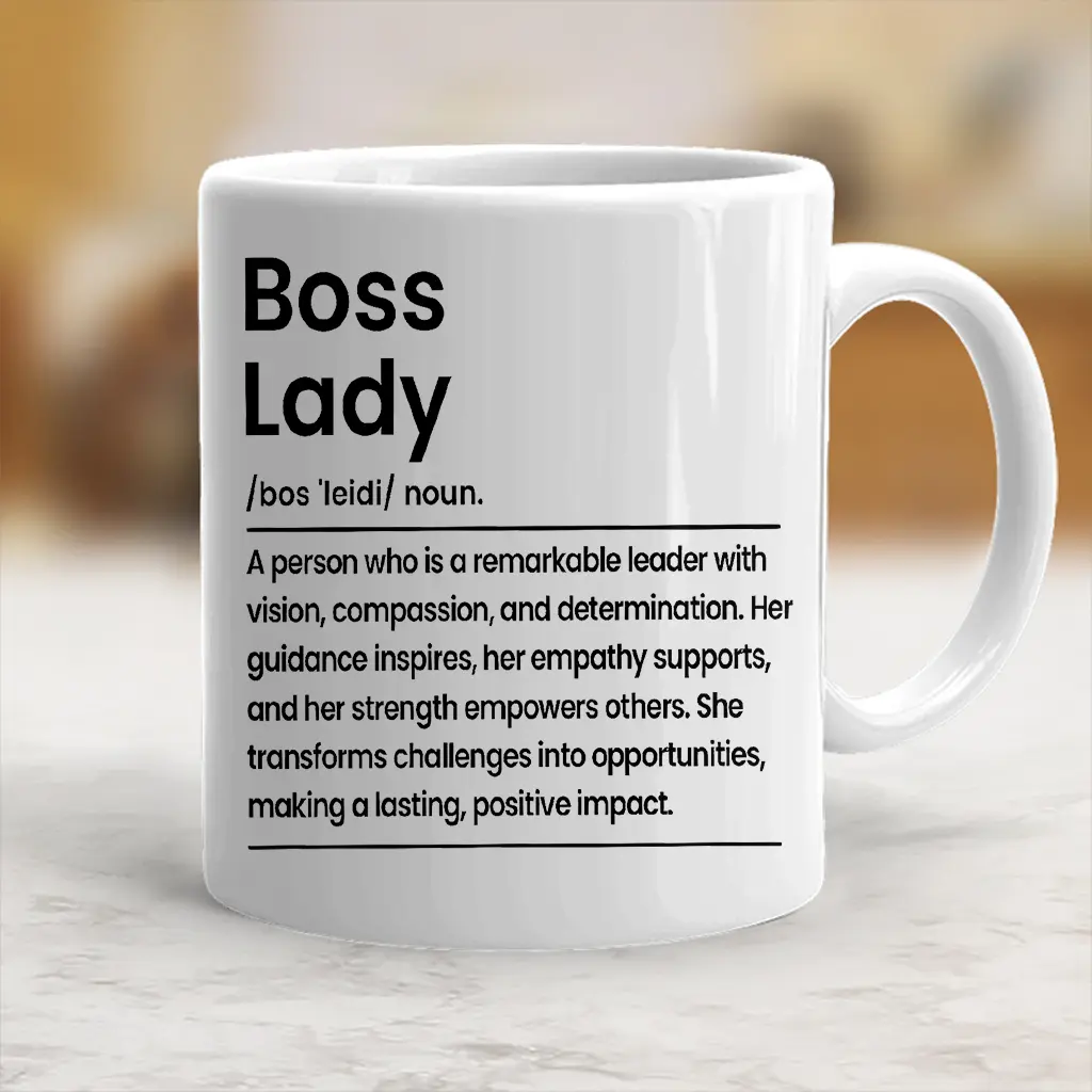 Boss Lady Coffee Mug Funny Coworkers Besties Ceramic Mug - scs10111