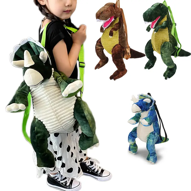 dinosaur backpack jansport 16inch Animals School Bag For Kids 5-7 Jurassic Bookbag Boys T rex Backpack (D946) plus an exterior zip pocket for utensils or napkins Discount Jansport Dinosaur Jansport Backpack