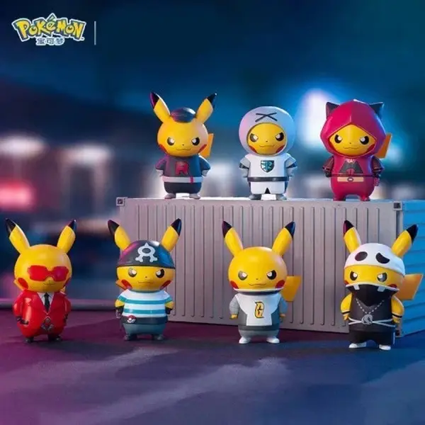Pokémon Mischief Villain Pikachu Figures Series Statues Confirmed Blind Box Toys 3-Inch Mini-Figure