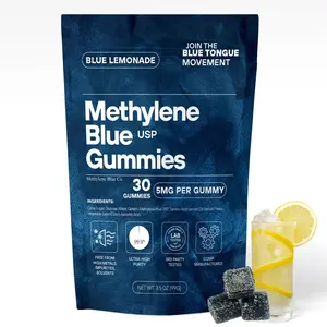 Methylene Blue USP 5mg 30ct Gummies - 3rd Party Tested, No Heavy Metals, Ultra-High Purity, Proud American Company, 30 Gummies per Pack Healthcare Supplement