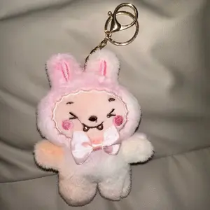 Cute Rabbit Keychain Peach