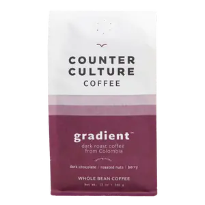 Counter Culture Coffee Gradient Dark Roast Whole Bean Coffee from Colombia with Dark Chocolate Roasted Nuts & Berries 12 oz Approachably Sweet Beverage