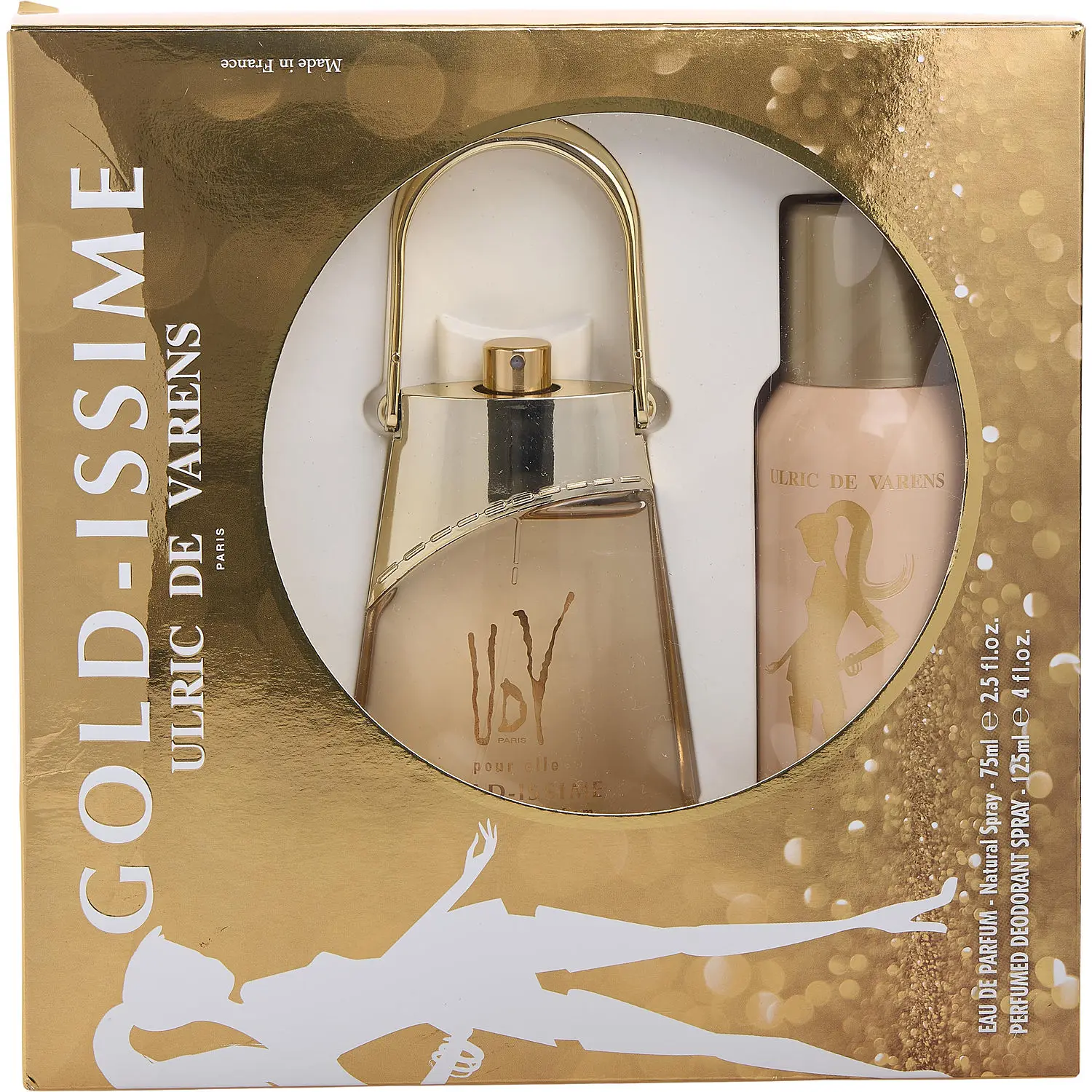 Udv Gold Issime Set-Eau De Parfum 2.5 Oz & Deodorant Spray 4 Oz For Women