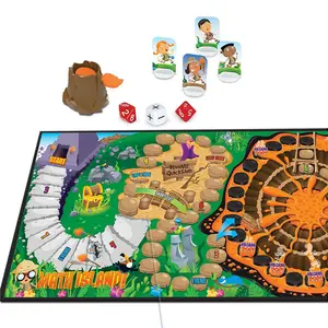 Learning Resources Jungle-Theme Math Island Add & Subtraction Board Game Cat Toy, Hands-On Early Math Pet Accessory for Cats, Ages 6+, Board Games