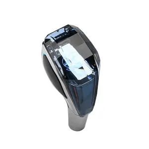 Upgraded Crystal Gear Shift Knob Universal Touch Activated LED Glow Lithium Battery Long Life Auto Interior Accessory
