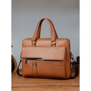 Men's Large Laptop Messenger Bag, Water-Resistant Durable Tote Crossbody Shoulder Bag for Work, Fits 15.6 Inch Laptop with Charger, Documents, Books, Perfect for Business, College, Commuting, Travel
