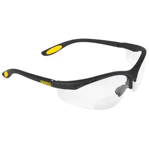 DeWalt Reinforcer Rx Safety Reading Glasses, Clear Lenses, Sports & Outdoor Eyewear Accessory