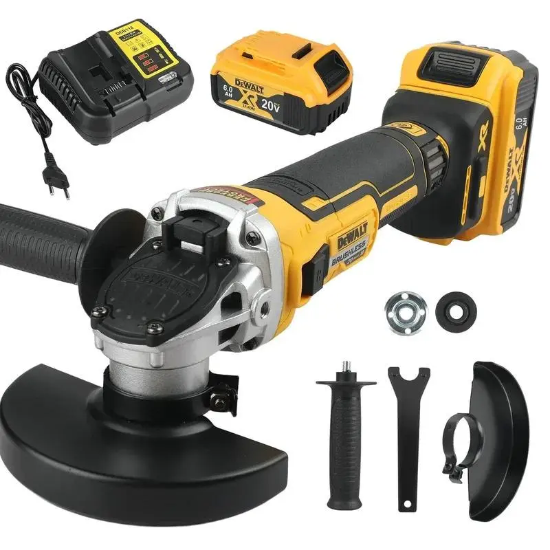 Dewalt DCG405NT Cordless Angle Grinder - 125MM Compact Design Power Tool with E-Clutch Safety, 9000RPM Speed for Metal, Wood, Power Tools, Cordless Angle Grinders