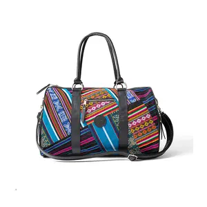 Bluebird Patchwork Weekender Duffle Bag
