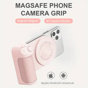 Magnetic Camera Grip for Phones, a Portable Handle for Selfies, Designed for Comfort, Compatible with for Iphone, Samsung, And Android Devices for Vlogging And Capturing Photos And Videos
