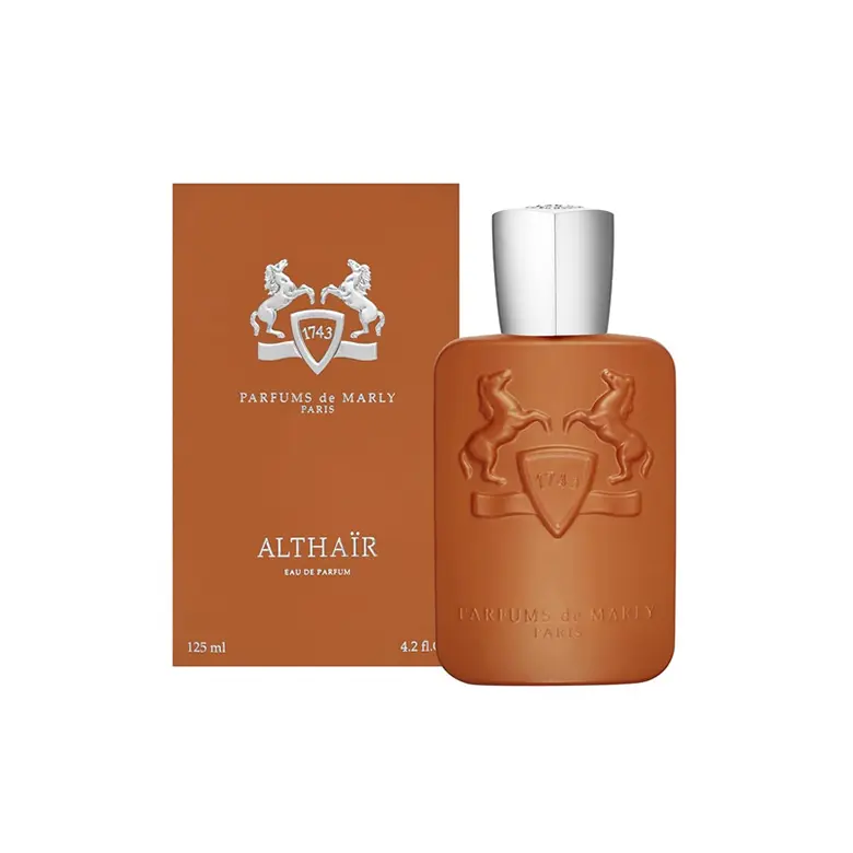 Men's Luxury Parfums de Marly Althair EDP - 4.2 oz, Warm Bourbon Vanilla Praline Scent, Long-Lasting Fragrance, Ideal Gift for Men