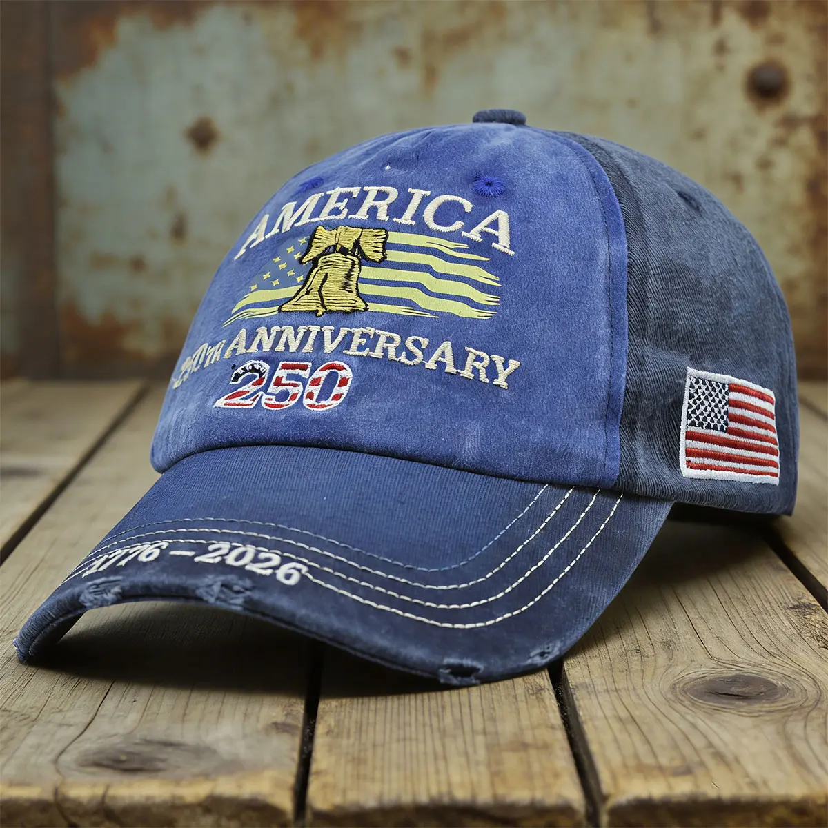 2026 New Embroidered Baseball Cap - 250th Anniversary of the Founding of the United States Cap - Retro Fashion Embroidered Baseball Cap
