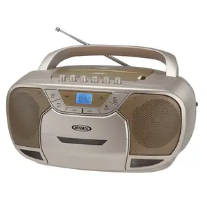 Jensen CD-590C Portable Bluetooth Stereo MP3 Compact Disc Cassette Player/Recorder with AM/FM Radio