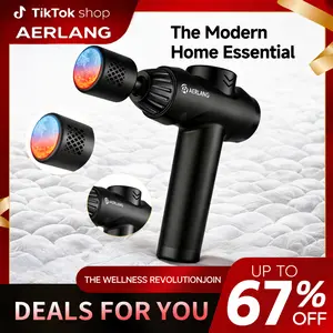 AERLANG Massage Gun with Heat and Cold,Deep Tissue Massage Gun, Back and Neck Massager for Pain Relief,Muscle Percussion Massager,Handheld Messager with 7Heads&Silent Birthday Gifts for him
