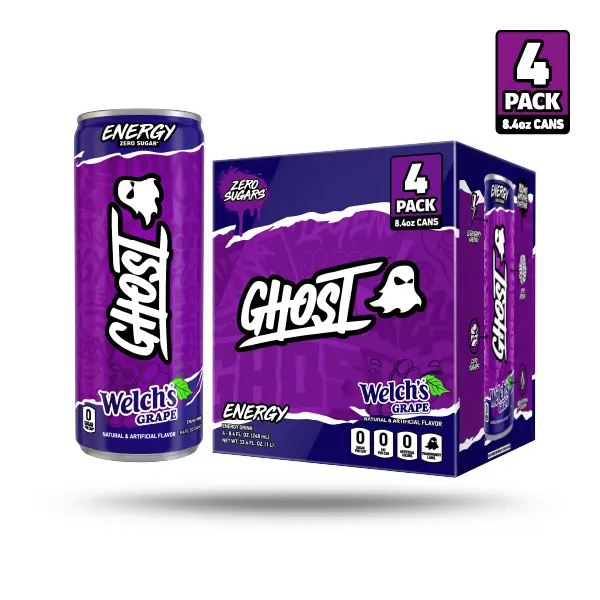 GHOST ENERGY DRINKS - 8.4oz 4 Pack Energy & Focus & No Artificial Colors - L-Carnitine & Taurine - Gluten-Free & Vegan GHOST ENERGY DRINKS - 8.4oz 4 Pack Energy & Focus & No Artificial Colors - L-Carnitine & Taurine - Gluten-Free & Vegan