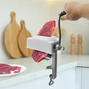 Desktop Meat Tenderizer Machine with Cover for Home BBQ Party Grilling Prep