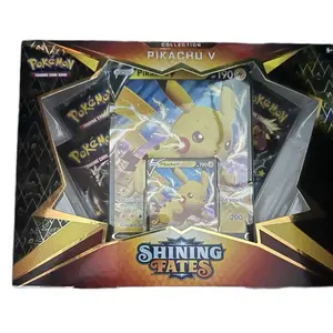 Pokémon Shining Fates Pikachu V Collection Box - Trading Card Game Featuring Pikachu V Card