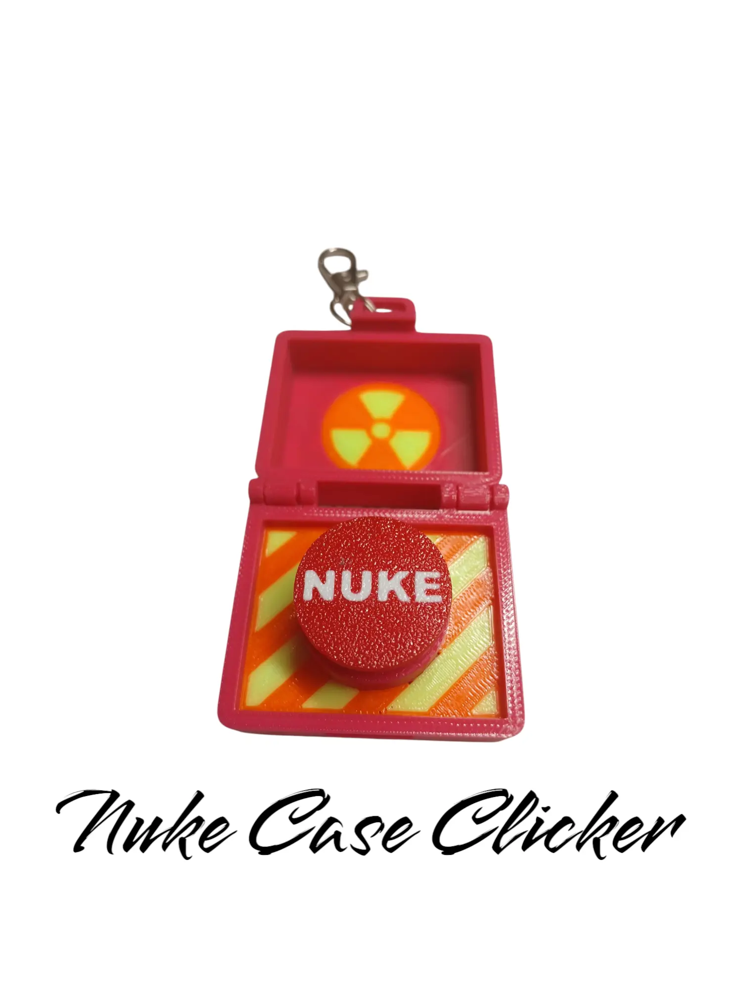 nuke case fidget SILENT key clicker keychain Veteran made