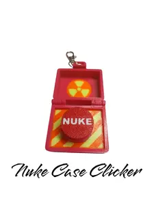 nuke case fidget SILENT key clicker keychain Veteran made