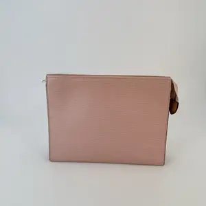 Pre-owned Louis Vuitton calfskin clutches & wristlets Epi Pochette Accessories Pink Clutch