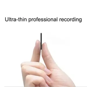 Ultra-Thin Tiny Mini Voice Recorder 4-32GB Digtal Professional Sound Activated Dictaphone Noise Reduce Record 8GB MP3 Player
