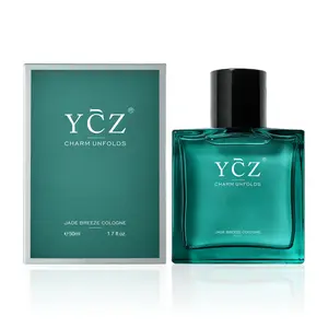 YCZ Jade Breeze Cologne Eau De Parfum Unisex 50ml Ocean Fresh Scent | Premium Aromatic Woody Fragrance with Bergamot Coconut AmberLuxury Arabian Perfume for Him & Her | Long Lasting Scent, Gift Ready
