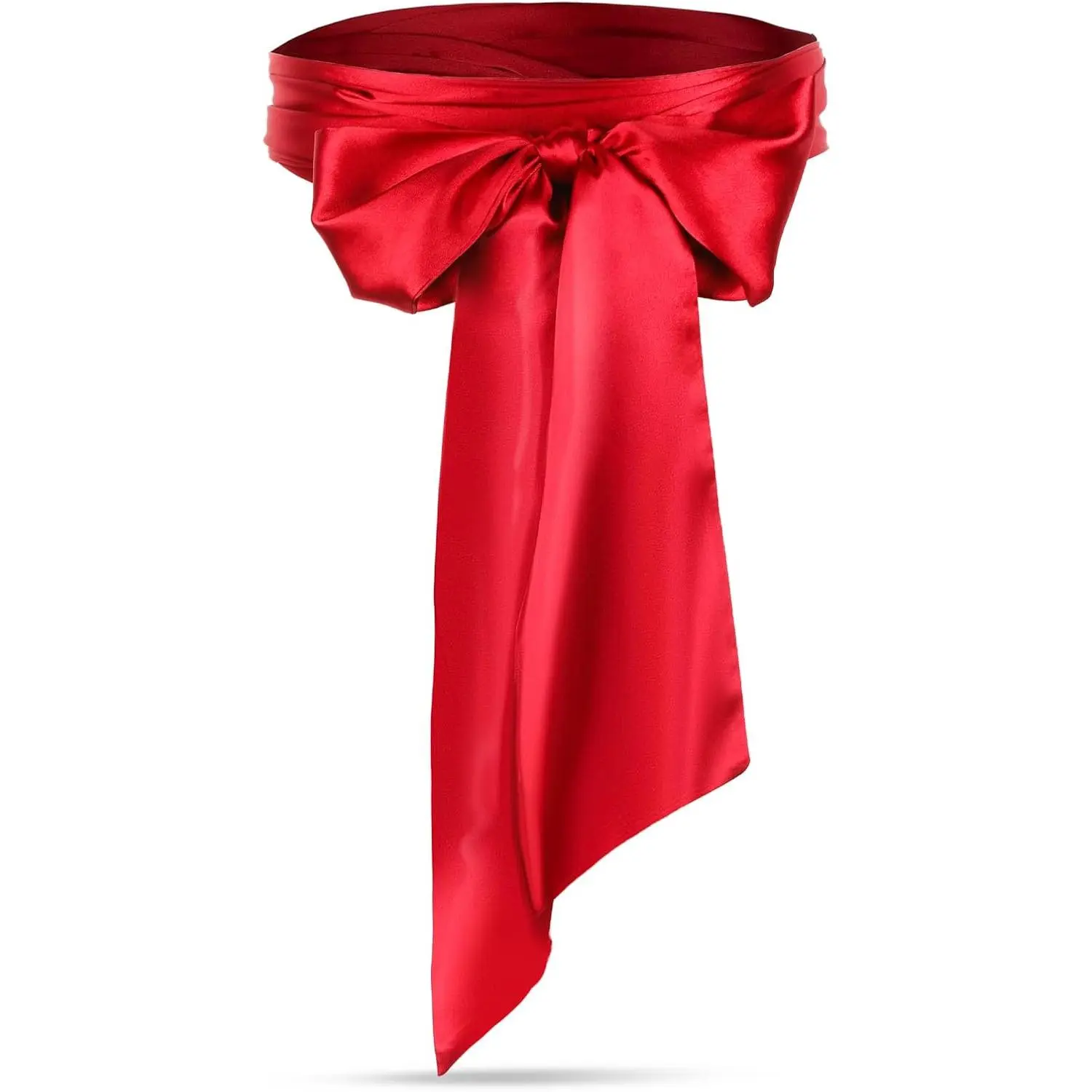 Women's Solid Satin Sash Belt, 98.4-Inch Long Adjustable Sliding Tie for Bridal Dresses and Party Costume Accessories, Sliding Belt Adjustable