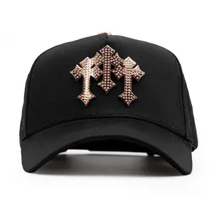 Barbas Hat Chrome Rose Gold Trucker Hat – Viral Luxury Streetwear Cap No Box