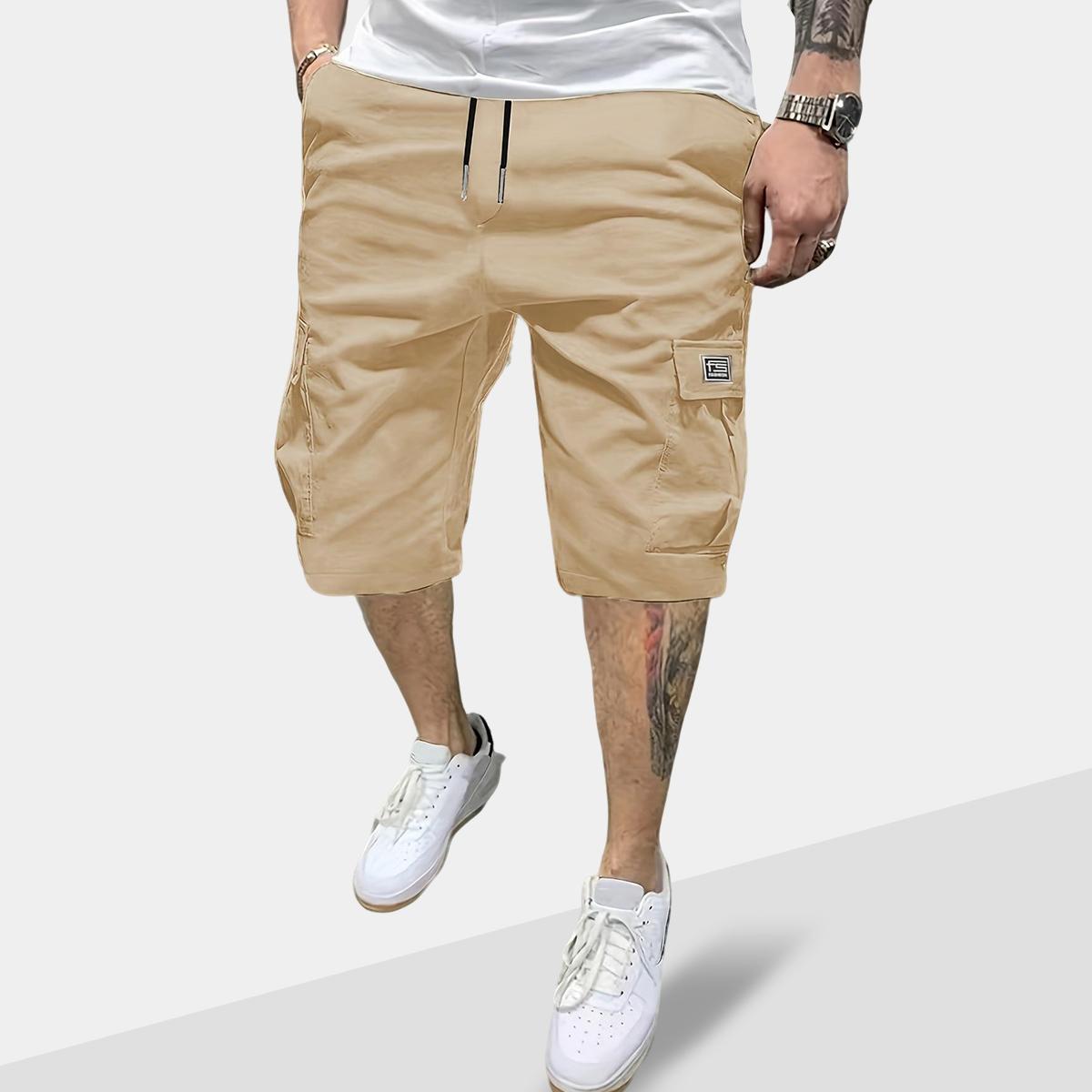 Men’s Summer Cargo Shorts – “Fashion” Label, Multiple Pockets, Utility Work Bottoms, Lightweight Breathable Casual Hiking Shorts, Outdoor Army-Style Combat Shorts, Loose Fit for Everyday Wear,father'sdaygifts