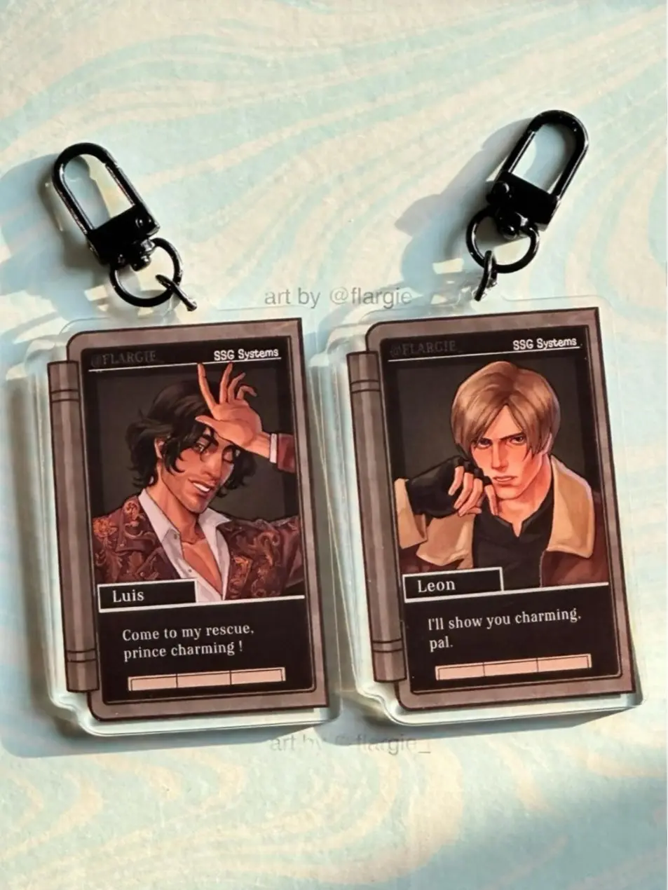 Resident Evil 4 Remake keychains | Leon Kennedy | Luis Serra| Albert Wesker | Luis and Leon Acrylic Keychain, Great For Daily Use Or As Thoughtful Little Gifts For Your Friends And Yourself