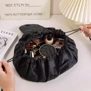 Portable Makeup Bag, Makeup Organizer Pouch, Large Capacity Drawstring Travel Toiletry Pouch, Stylish and Easy To Use Storage Solution