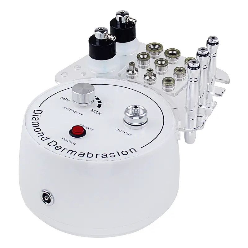 3-in-1 Diamond Microdermabrasion Machine Device, Professional All-Skin Blackhead Removal Tool with Vacuum Spray, Home Facial Care Kit Set, 3-In-1 Mode