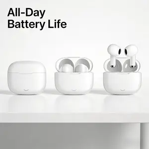 Wireless Earbuds with Noise Cancelling, Hi-Fi Stereo Sound, Touch Control, Suitable for Sports, Compatible with Android/iOS